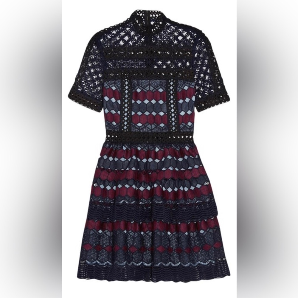 Self-Portrait Guipure Lace Dress